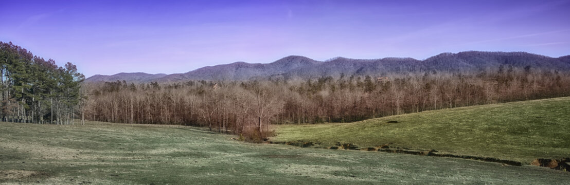 "The Little Creek" Surrealistic Augmented Reality Fantasy Landscape of a farmers pasture ZDS Americana Collecion