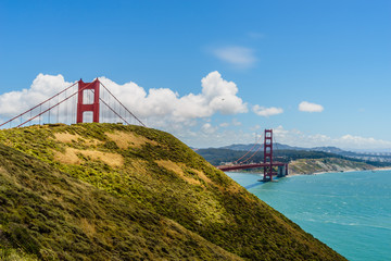 Golden Gate from above Fort Point