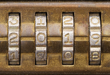 2019 On Old Brass combination Lock