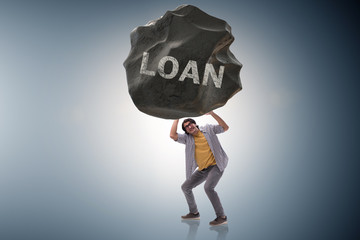 Concept of student loan and expensive education