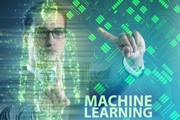 Machine learning concept as modern technology