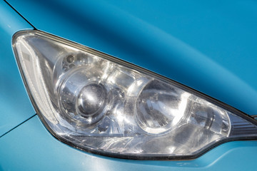 Close up Car headlight