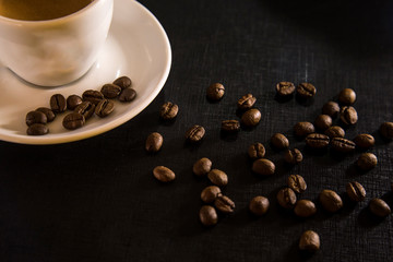 coffee isolated close concept