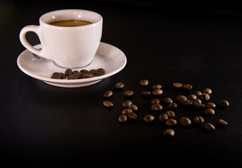 coffee isolated close concept
