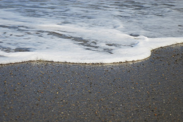 海　波　浜　波打ち際　素材