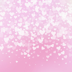 White heart love confettis. Valentine's day gradie