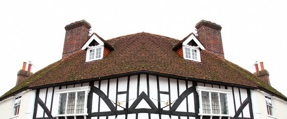 The old english house style scene represent the house decoration and construction concept related idea.