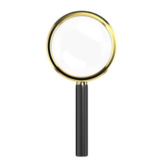 magnifying glass isolated