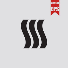 Waterfall icon.Vector illustration.