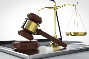 Cyber law or internet law concept