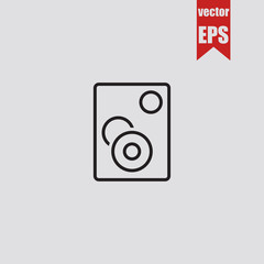 Speaker icon.Vector illustration.