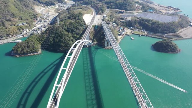 Two old and two large bridges