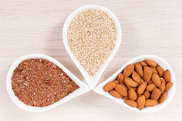 Healthy eating as source vitamin and minerals, food for brain health concept