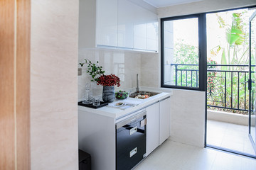 Modern and stylish kitchen/indoor kitchen environment