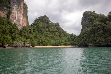 Fototapeta na wymiar rocks and sea in Krabi Thailand