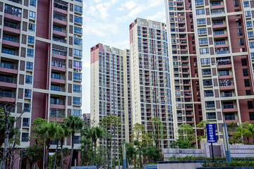Obraz na płótnie Canvas Intensive new real estate development in Daya Bay District, Huizhou City, Guangdong Province