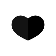 Heart icon, Valentines Day symbol, graphic design template, vector illustration