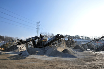 Aggregate manufacture factory