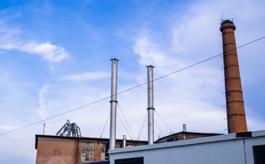 Chimney on the roof