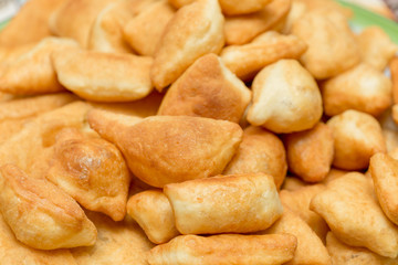 Kazakh national food Baursak. Kazakh national cuisine