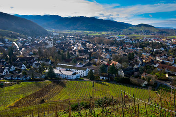 Blick auf Staufen im Schwarzwald