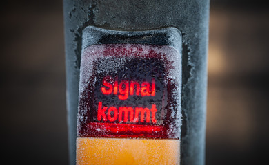 Signal kommt Ampelanzeige