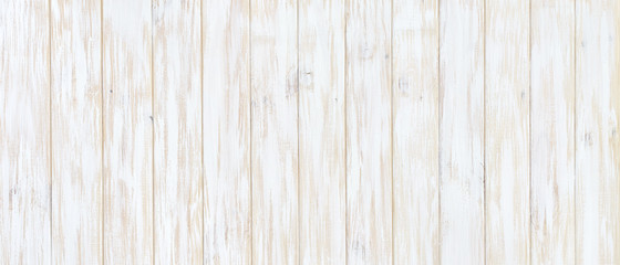 white wood texture background, top view wooden plank panel