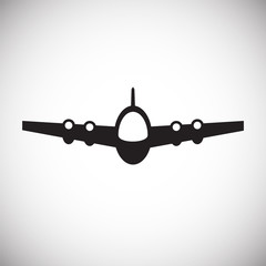 Airplane icons on white background for graphic and web design, Modern simple vector sign. Internet concept. Trendy symbol for website design web button or mobile app