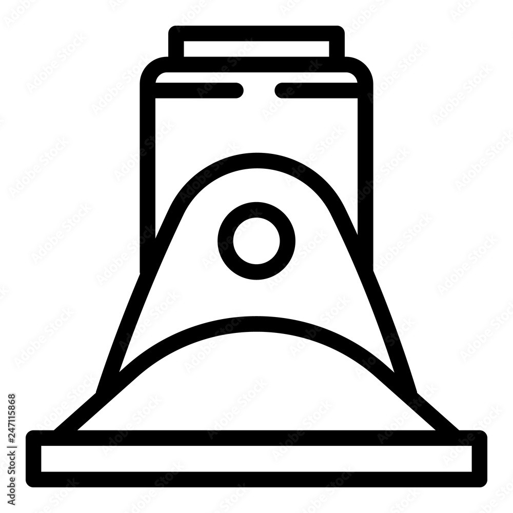 Poster base plate scaffolding icon. outline base plate scaffolding vector icon for web design isolated on w