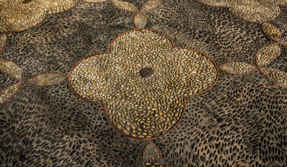 Stone floor decoration