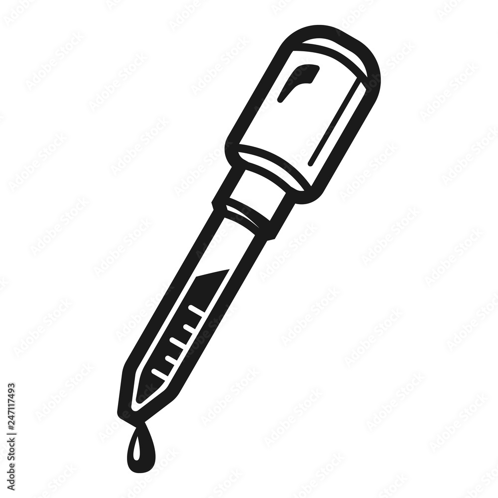 Poster full dropper icon. simple illustration of full dropper vector icon for web design isolated on white 
