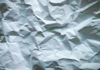 abstract background, Crumpled white paper. a light background, Texture, Big crumpled paper background for art design.