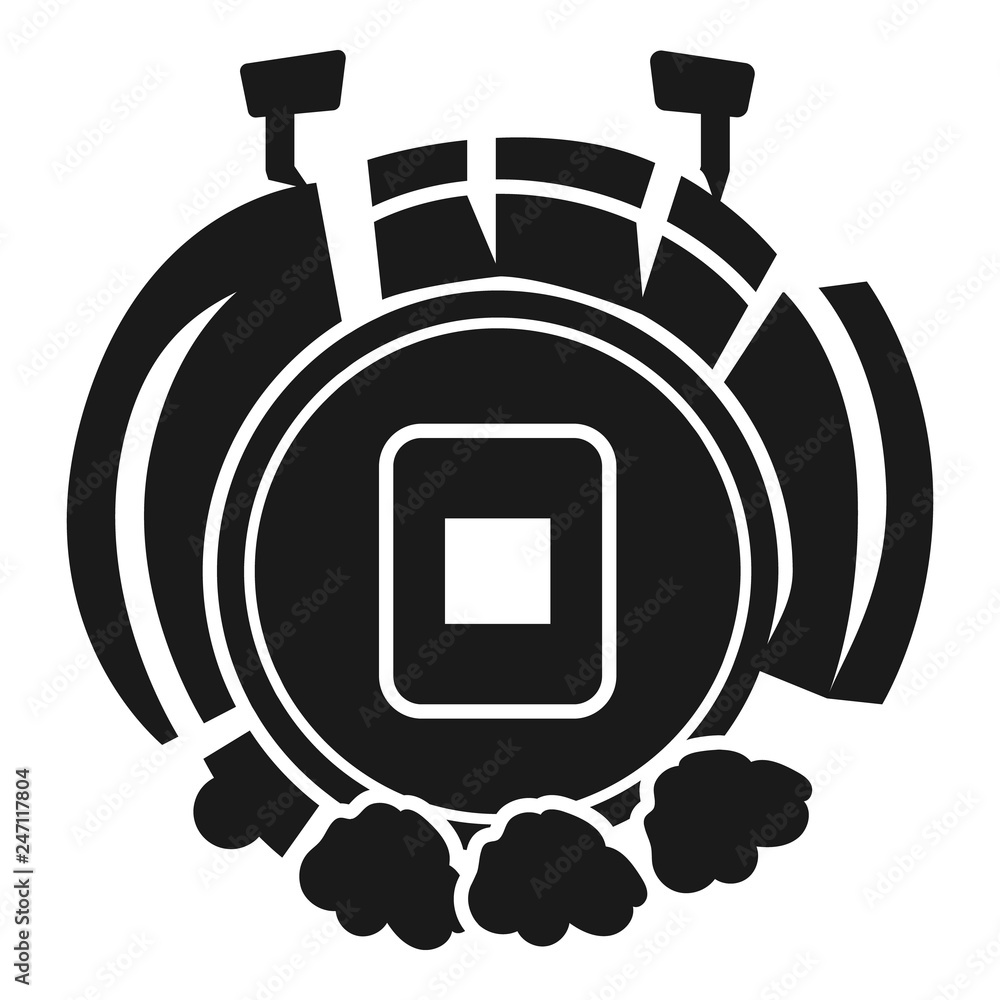 Poster ice arena top view icon. simple illustration of ice arena top view vector icon for web design isolat