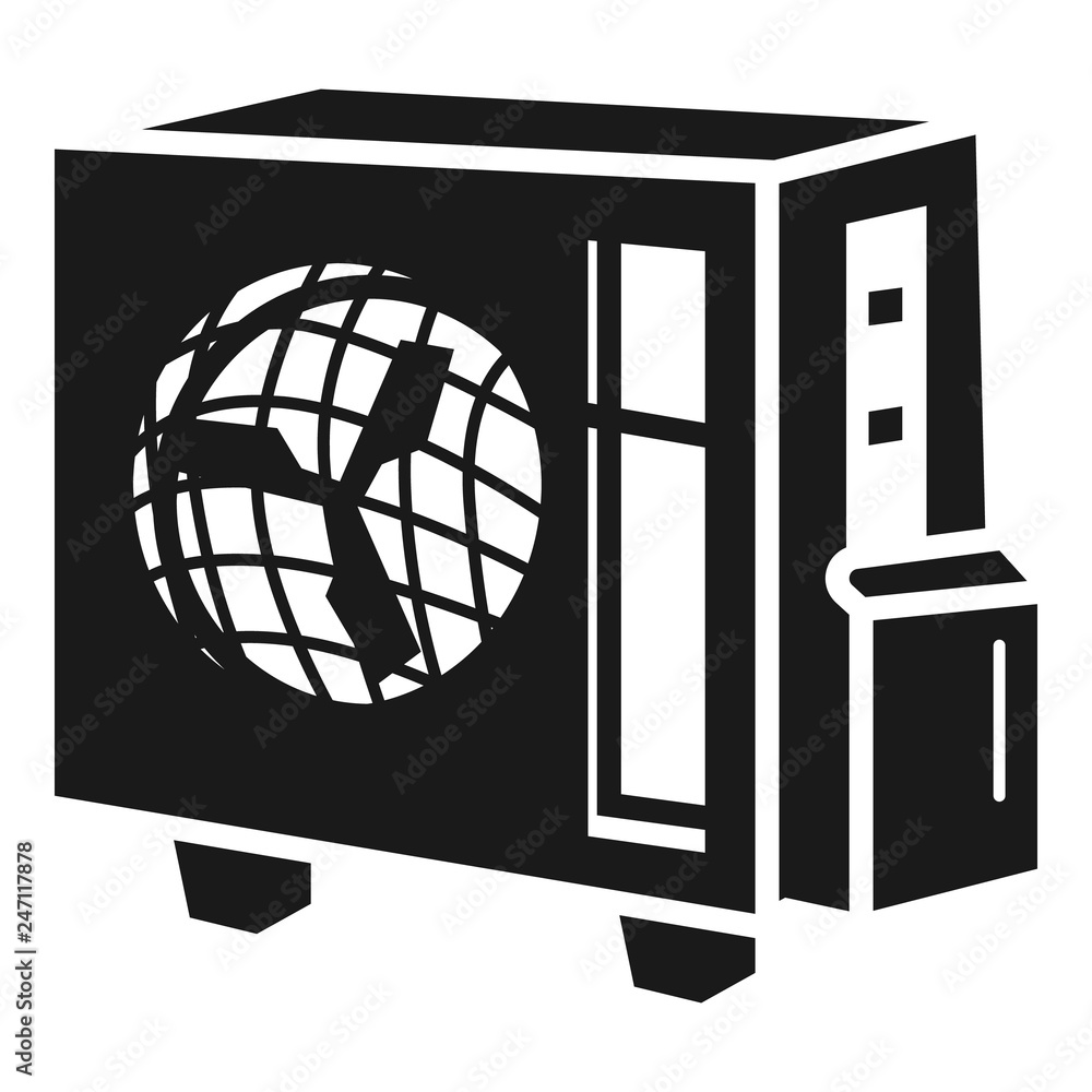 Poster fan conditioner icon. simple illustration of fan conditioner vector icon for web design isolated on 