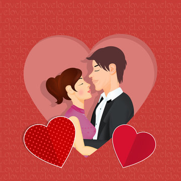 illustration of lovers