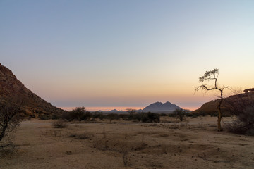 Fototapeta na wymiar African landscape, Kalahari Desert, Namibia adventure