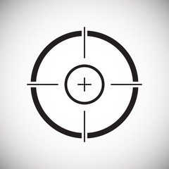 Target icon set on white background for graphic and web design, Modern simple vector sign. Internet concept. Trendy symbol for website design web button or mobile app