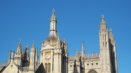 Fototapeta premium Cambridge, England. Views of the King's College Chapel of the University of Cambridge