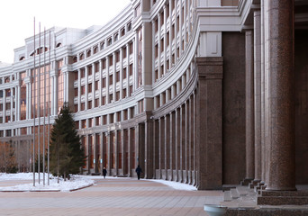 Glass buildings in Astana city