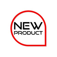Red banner new product, New product sign, New product icon