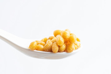 a spoonful of soybeans/soybeans