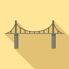 Park bridge icon. Flat illustration of park bridge vector icon for web design