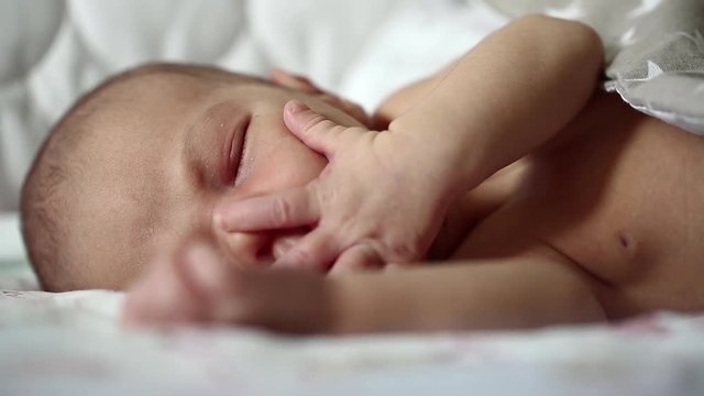 Newborn baby sleeps