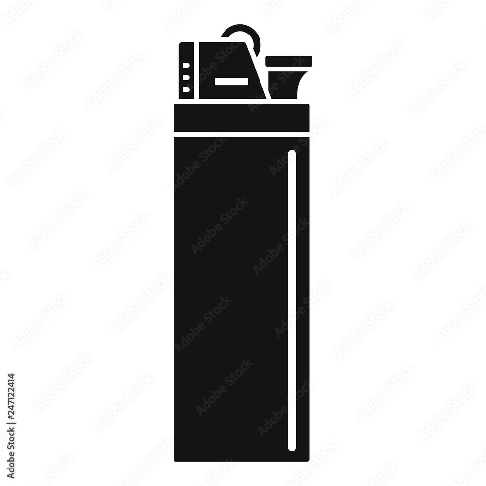 Poster cigarette lighter icon. simple illustration of cigarette lighter vector icon for web design isolated
