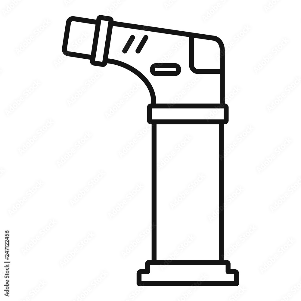 Poster modern cigarette lighter icon. outline modern cigarette lighter vector icon for web design isolated 