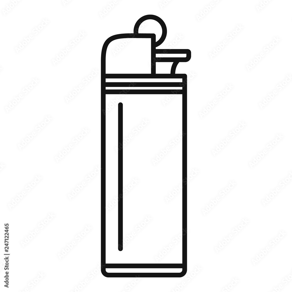 Poster portable cigarette lighter icon. outline portable cigarette lighter vector icon for web design isola