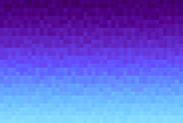Abstract violet gradient background. Texture with pixel square blocks. Mosaic pattern.
