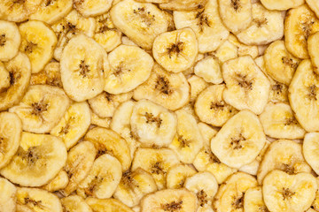 Banana chips for background