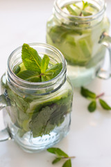 apple and mint drink.