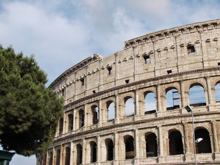 Fototapeta na wymiar Colosseum - Rome, Italy.